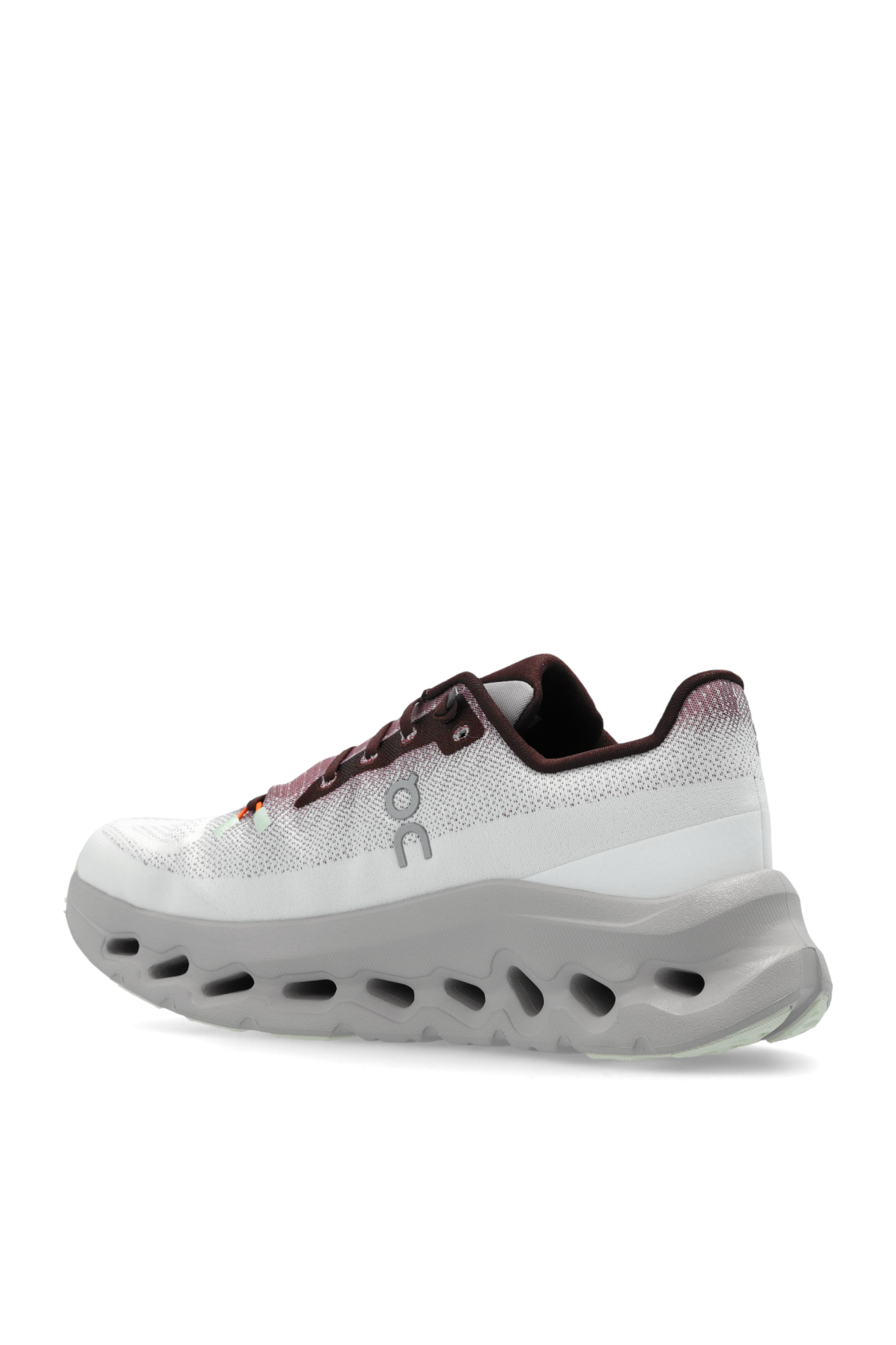 White Red Fendi Boots Have Monograms On Running